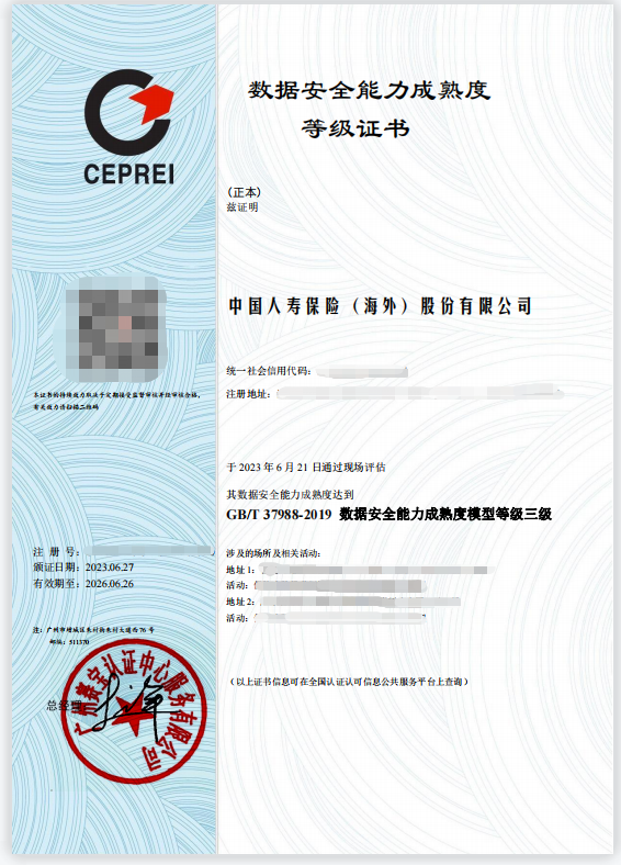 CEPREI Issues First Overseas DSMM Level 3 Certificate